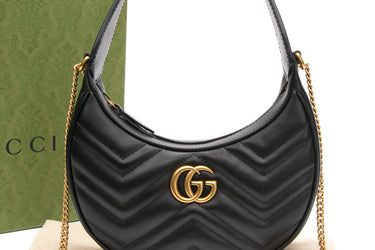 GUCCI GG Marmont Black Small Shoulder Bag