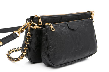 LOUIS VUITTON Multi Pochette Accessoires Black Monogram Empreinte