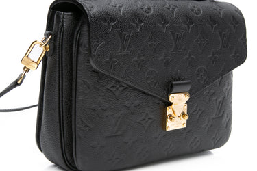 LOUIS VUITTON Black Empreinte Pochette Metis Crossbody Bag