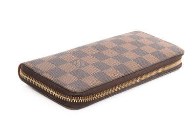 LOUIS VUITTON Damier Ebene Clemence Cherry Wallet