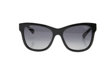 CHANEL Black Square CC Acetate Sunglasses