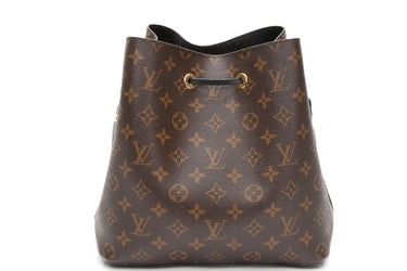 LOUIS VUITTON Black Monogram Neonoe MM