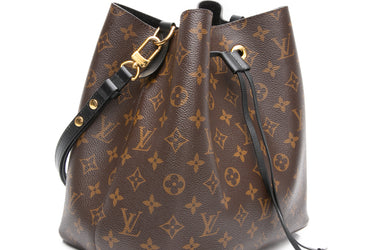 LOUIS VUITTON Black Monogram Neonoe MM