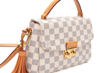 LOUIS VUITTON Damier Azur Croisette Crossbody Bag