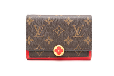 LOUIS VUITTON Coquelicot Flore Compact Wallet
