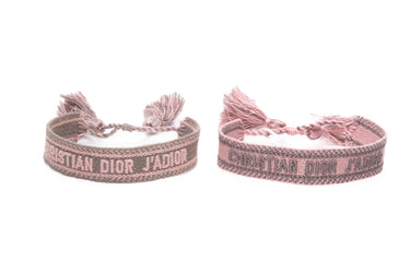 CHRISTIAN DIOR 21S Light Pink & Grey J'Adior Bracelet Set (New)