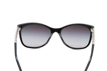 CHANEL Cat Eye Chain Acetate Sunglasses
