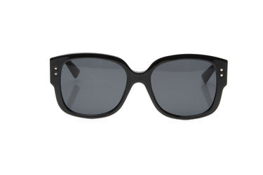CHRISTIAN DIOR Black Acetate Lady Dior Stud Sunglasses