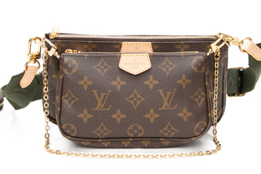 LOUIS VUITTON Multi Pochette Accessoires Khaki Crossbody Bag