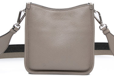 PRADA Grey Leather Mini Shoulder/Crossbody Bag (New)