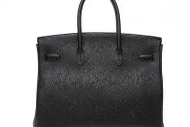 HERMES Black Togo Leather Birkin 35