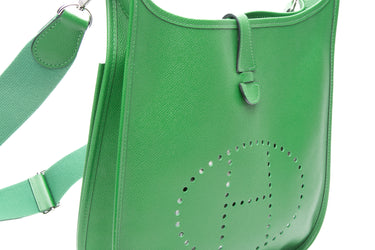 HERMES Evelyne PM III Bambou Epsom Leather Crossbody