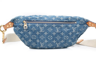 LOUIS VUITTON Blue Bumbag High Rise Monogram Denim