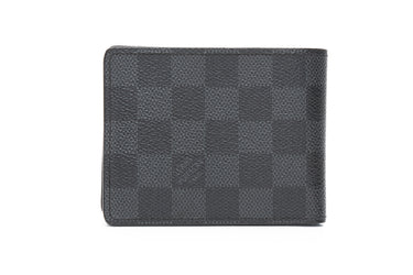 LOUIS VUITTON Damier Graphite Canvas Slender Wallet