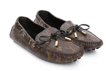 LOUIS VUITTON Monogram Gloria Flat Loafers 37