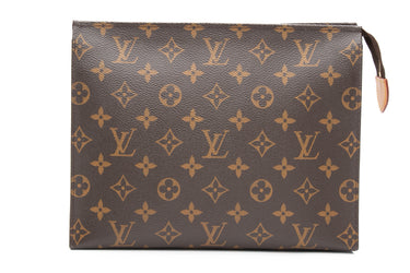 LOUIS VUITTON Monogram Toiletry Pouch 26 w/generic Conversion Kit