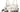BURBERRY Black and White Check Beaton Leather Handle Bag