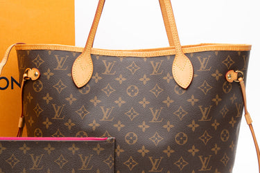 LOUIS VUITTON Monogram Neverfull MM Pivoine