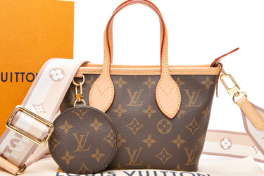 LOUIS VUITTON Beige Monogram Neverfull BB Crossody Bag
