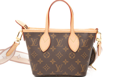 LOUIS VUITTON Beige Monogram Neverfull BB Crossody Bag