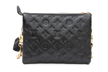 LOUIS VUITTON Black Noir Coussin PM Crossbody