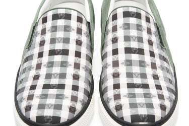 LOUIS VUITTON Green Monogram Twister Men's Slip-On Sneakers 10 (New)