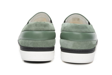 LOUIS VUITTON Green Monogram Twister Men's Slip-On Sneakers 10 (New)