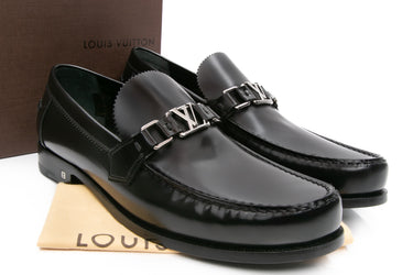 LOUIS VUITTON Black Men’s Major Loafers 10 (New)