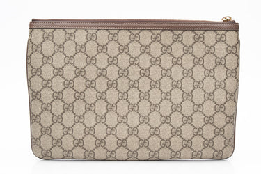 GUCCI GG Supreme Monogram Large Ophidia Pouch Clutch