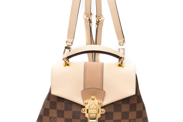 LOUIS VUITTON Damier Ebene Creme Clapton Backpack