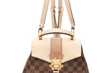 LOUIS VUITTON Damier Ebene Creme Clapton Backpack