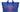 CHANEL Mixed Fibers Blue and Orange Canvas Large Deauville Tote Bag