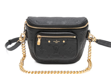 LOUIS VUITTON Black Empreinte Mini Bumbag