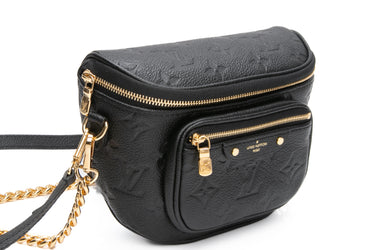 LOUIS VUITTON Black Empreinte Mini Bumbag
