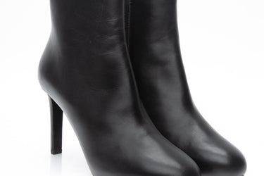 CHANEL Black Lambskin CC Short Boots 39 (New)