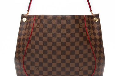 LOUIS VUITTON Cherry Damier Ebene Caissa Hobo Bag