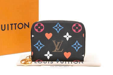 LOUIS VUITTON Black Multicolor Game On Zippy Coin Purse