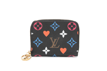 LOUIS VUITTON Black Multicolor Game On Zippy Coin Purse