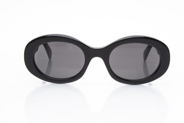 CELINE Black Acetate Oval Sunglasses (New)