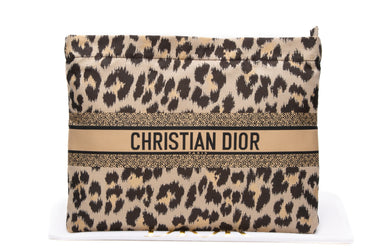 CHRISTIAN DIOR Syntethic Leopard Clutch