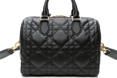 DIOR Black Macrocannage Calfskin Dior Groove 25 Crossbody Bag (NEW)