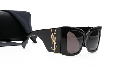 SAINT LAURENT Black Blaze Acetate Sunglasses