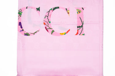 GUCCI Pink Floral GG Flora Shawl (New)