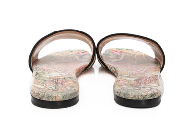 DIOR Straw Embroidered Multicolor Cabinet de La Mer Dway Flat Slide Sandals 39.5 (New)