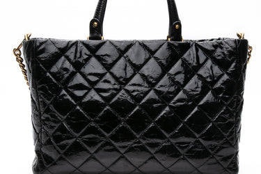 CHANEL Black Reissue Petit Top Handle Shopping Tote Bag