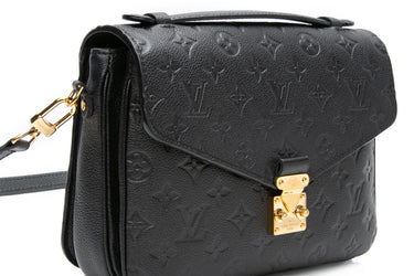 LOUIS VUITTON Black Empreinte Pochette Metis Crossbody Bag