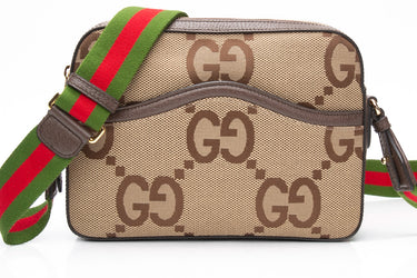 GUCCI GG Jumbo Messenger Crossbody Bag