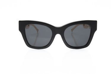 LOUIS VUITTON Black Acetate Metal LV Edge Sunglasses