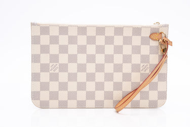 LOUIS VUITTON Damier Azur Wristlet (New)