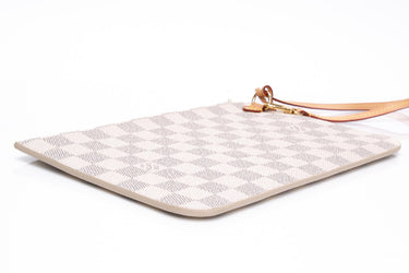 LOUIS VUITTON Damier Azur Wristlet (New)